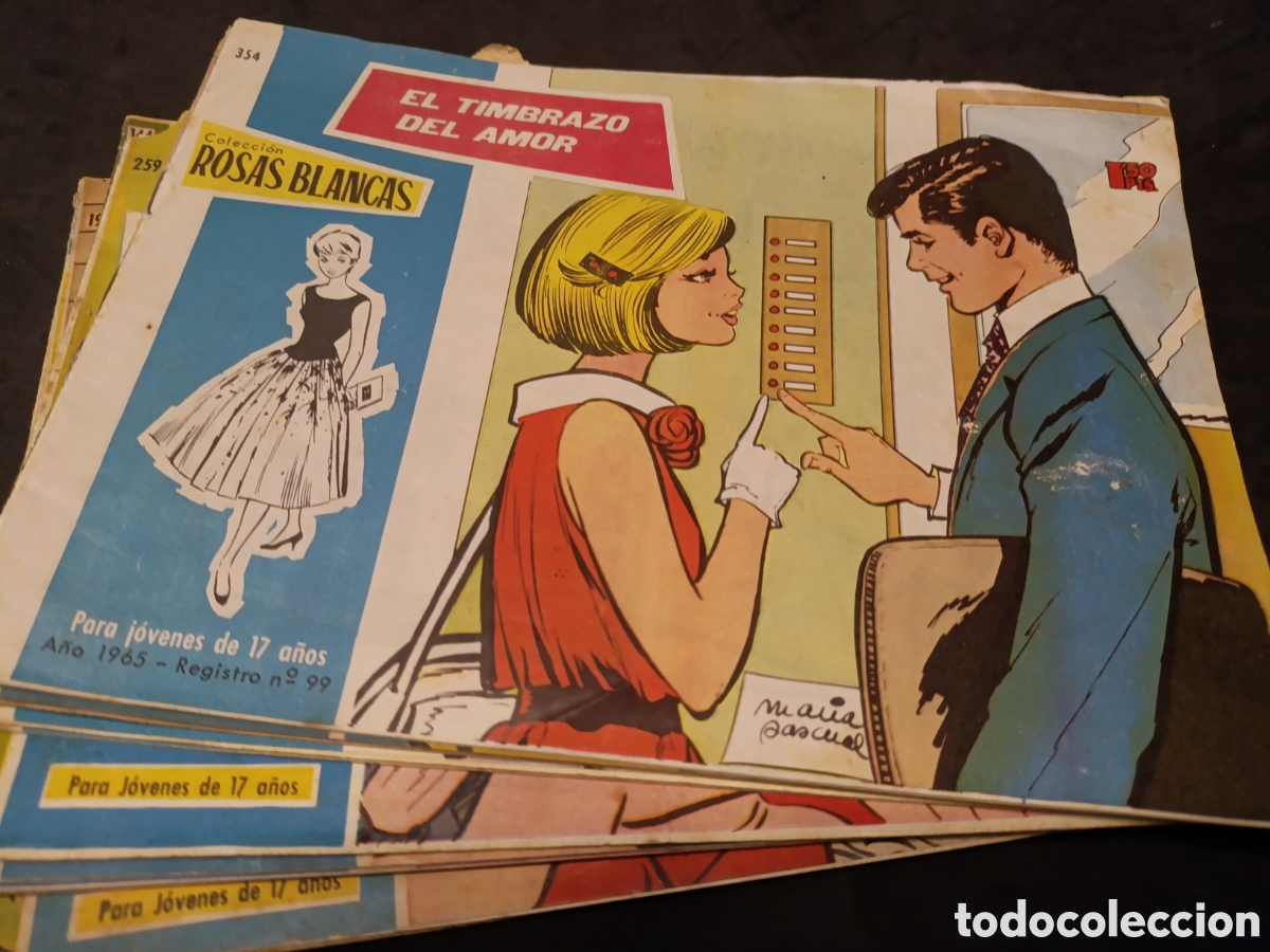 Tebeos: Lote de 15 Colecci&oacute;n Rosas Blancas - Foto 1