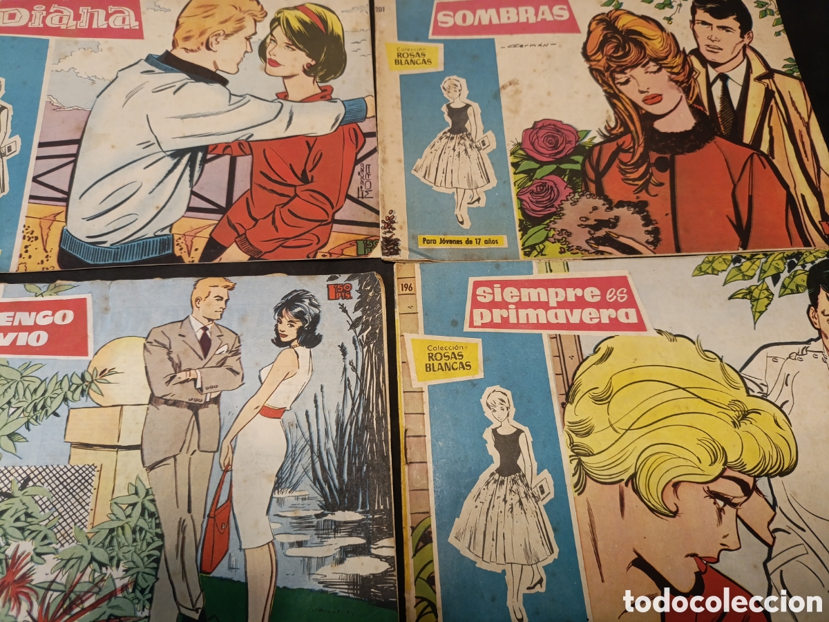 Tebeos: Lote de 15 Colecci&oacute;n Rosas Blancas - Foto 4