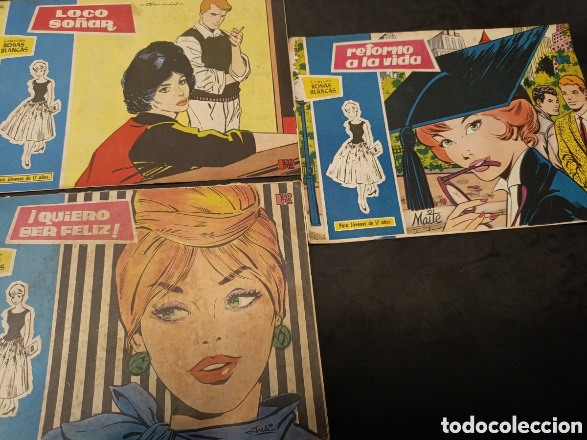 Tebeos: Lote de 15 Colecci&oacute;n Rosas Blancas - Foto 5