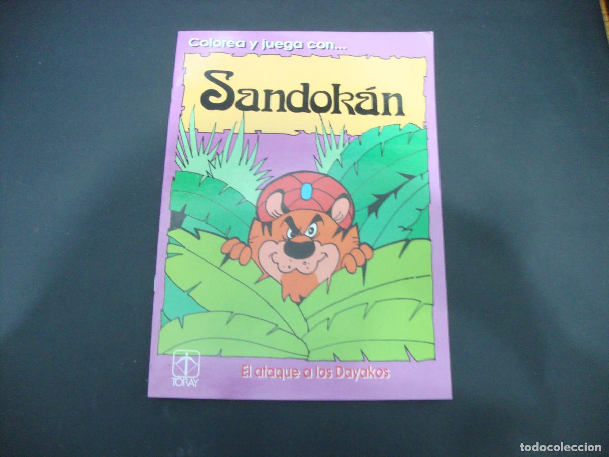 Tebeos: LIBRETA COLOREA Y JUEGA CON ... SANDOKAN DE TORAY N&ordm; - Foto 1
