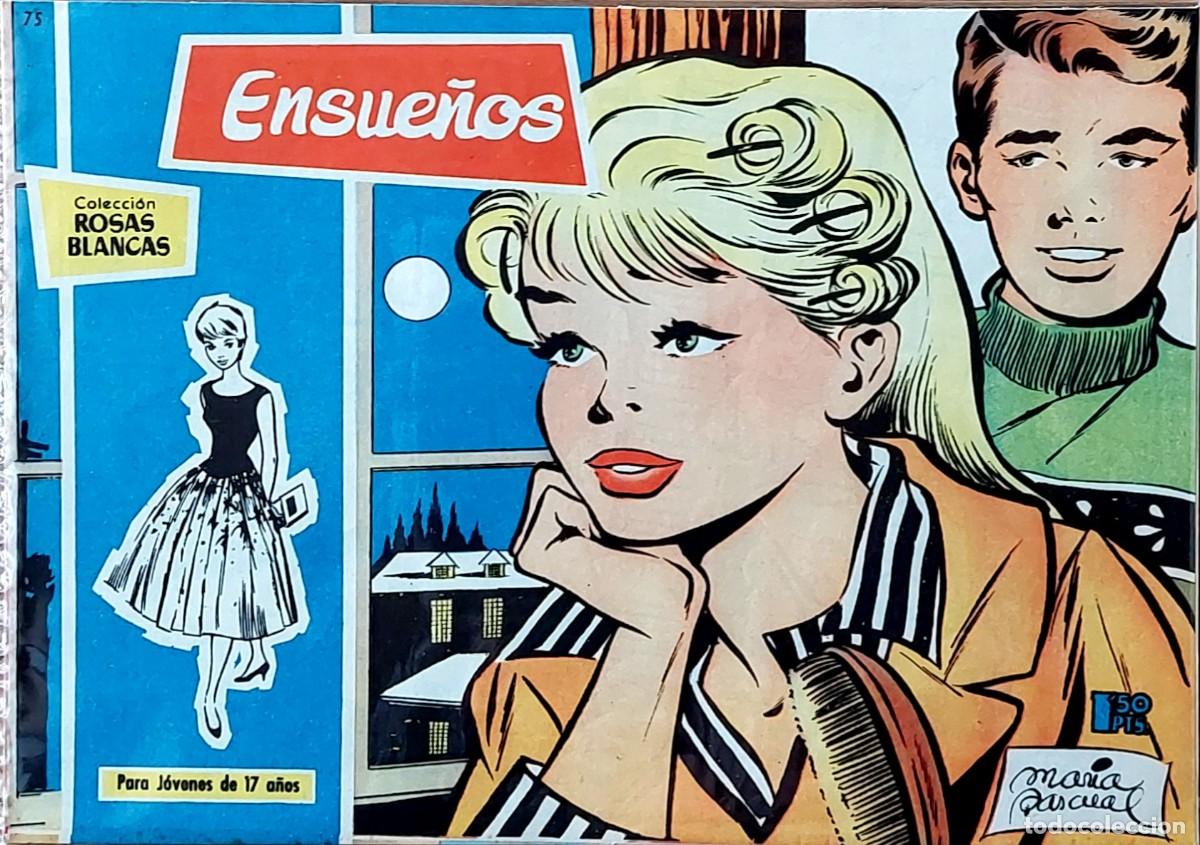 Tebeos: LOTE DE 10 C&Oacute;MICS COLECCI&Oacute;N ( ROSAS BLANCAS ) de TORAY 1958 - Foto 2