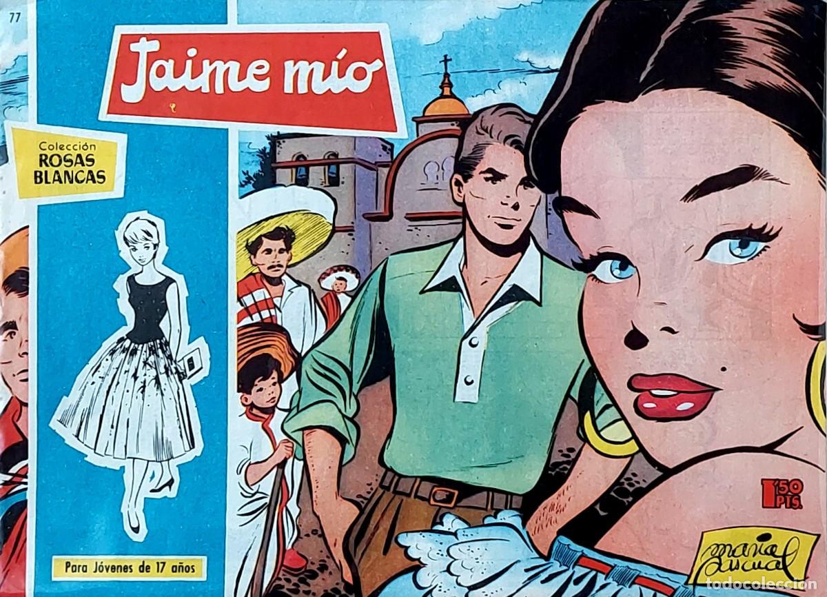 Tebeos: LOTE DE 10 C&Oacute;MICS COLECCI&Oacute;N ( ROSAS BLANCAS ) de TORAY 1958 - Foto 3