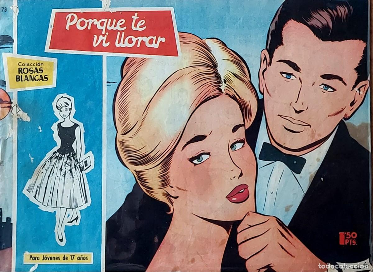Tebeos: LOTE DE 10 C&Oacute;MICS COLECCI&Oacute;N ( ROSAS BLANCAS ) de TORAY 1958 - Foto 4