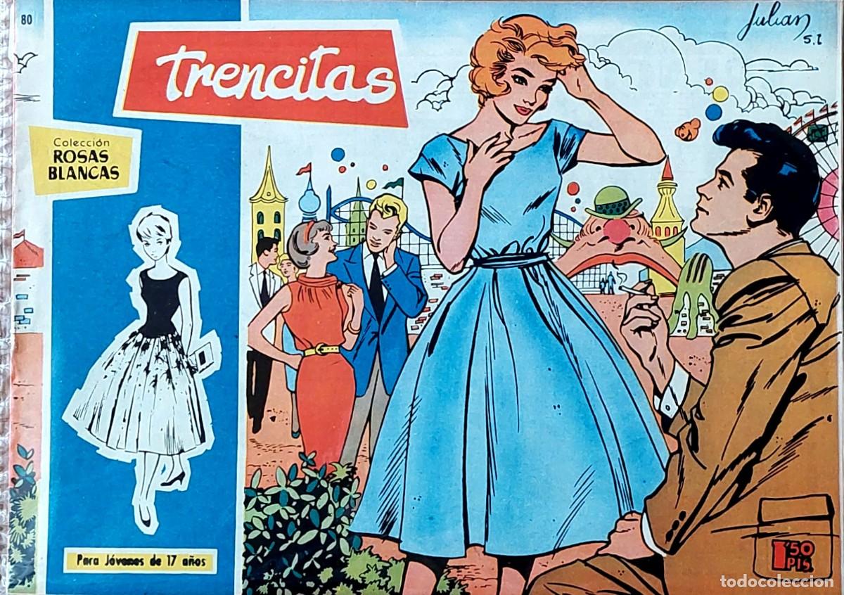 Tebeos: LOTE DE 10 C&Oacute;MICS COLECCI&Oacute;N ( ROSAS BLANCAS ) de TORAY 1958 - Foto 6