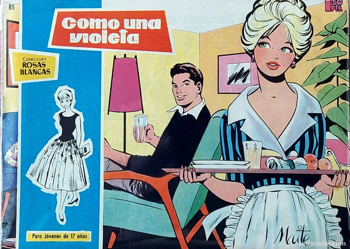 Tebeos: LOTE DE 10 C&Oacute;MICS COLECCI&Oacute;N ( ROSAS BLANCAS ) de TORAY 1958 - Foto 8