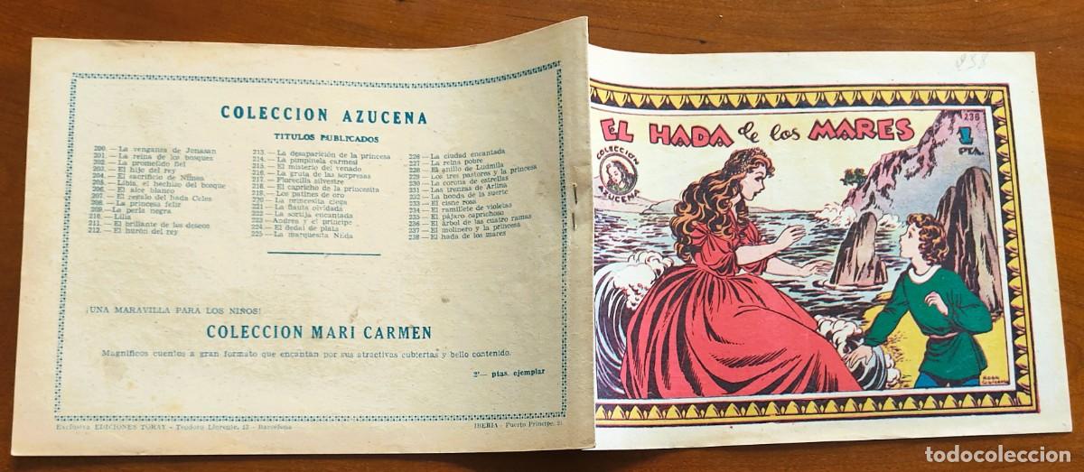 Tebeos: COLECCI&Oacute;N AZUCENA N&ordm; 238 - EL HADA DE LOS MARES - EDICIONES TORAY - Foto 2