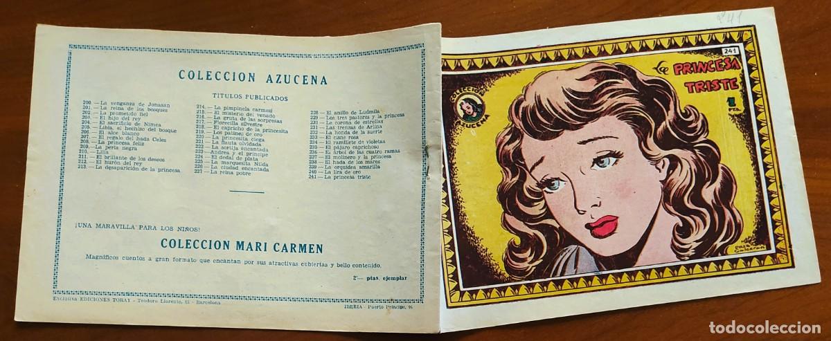 Tebeos: COLECCI&Oacute;N AZUCENA N&ordm; 241 - LA PRINCESA TRISTE - EDICIONES TORAY - Foto 2
