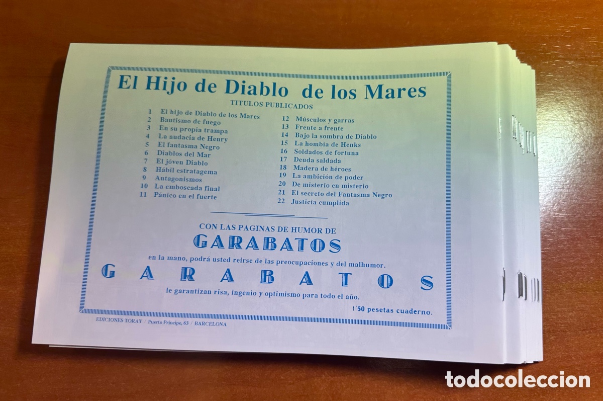 Tebeos: EL DIABLO DE LOS MARES COMPLETA REEDICI&Oacute;N A ESTRENAR OFERTA - Foto 2