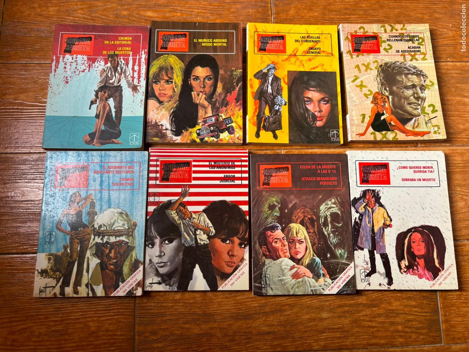 Tebeos: BRIGADA SECRETA COLECCION COMPLETA 8 TOMOS EDITORIAL TORAY - Foto 1