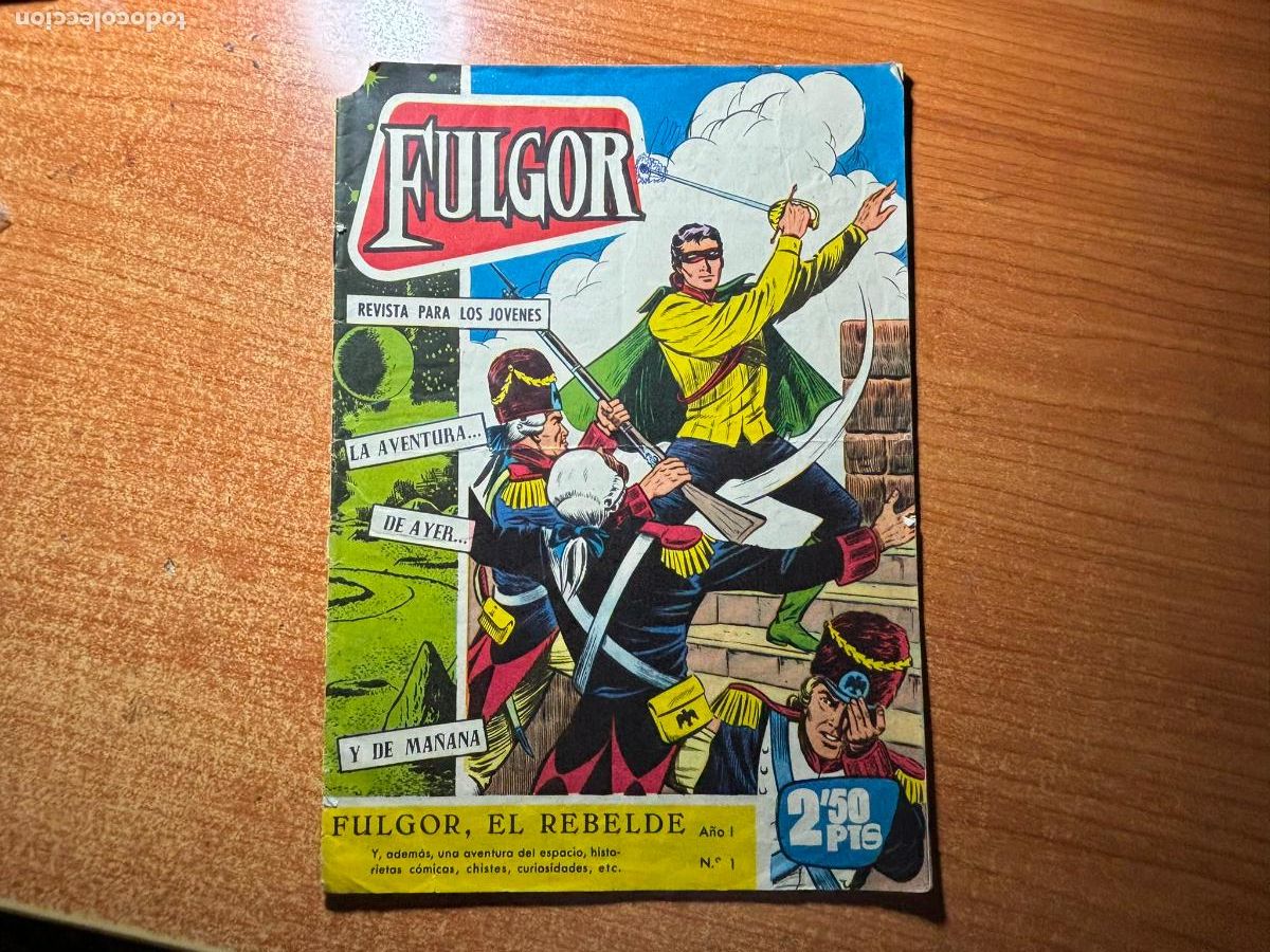 Tebeos: FULGOR N&ordm; 1 , FULGOR EL REBELDE EDICIONES TORAY , 1960 - Foto 1