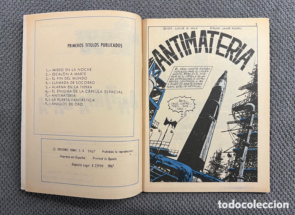 Tebeos: ROBOT 76, No.7 ANTIMATERIA.. EDICIONES TORAY (a.1967) - Foto 2