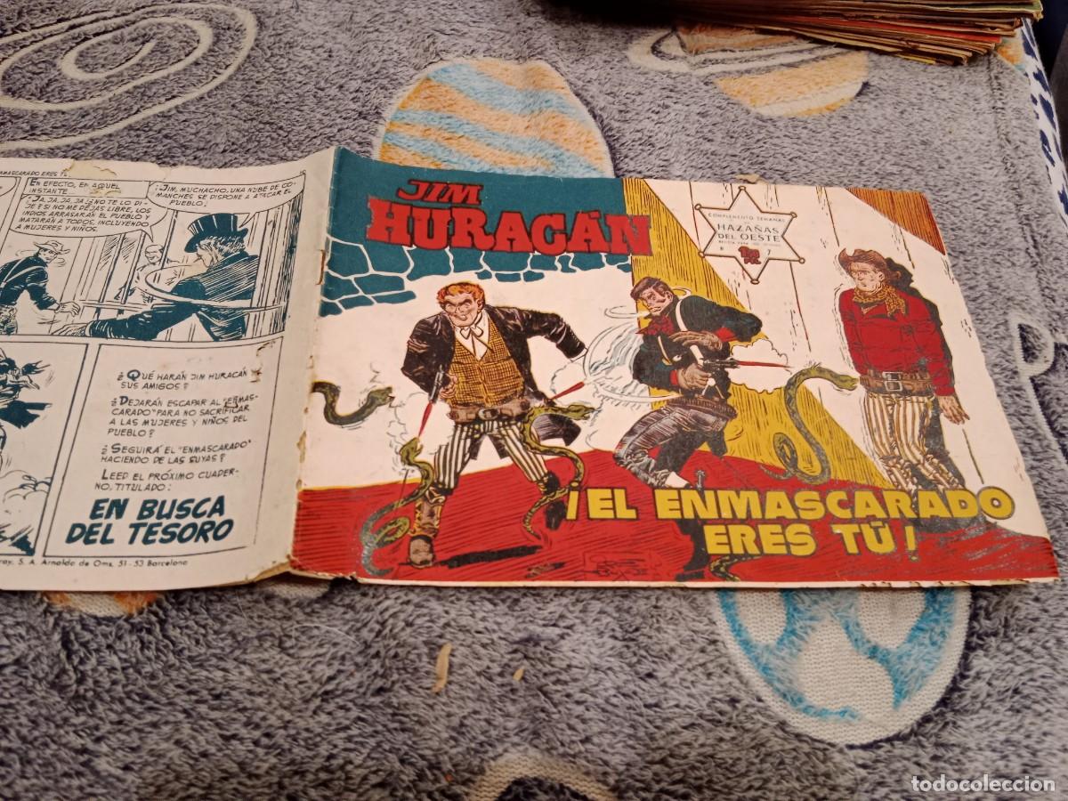 Tebeos: JIM HURACAN N&ordm; 7 EL ENMASCARADO ERES TU -EDICIONES TORAY 1959