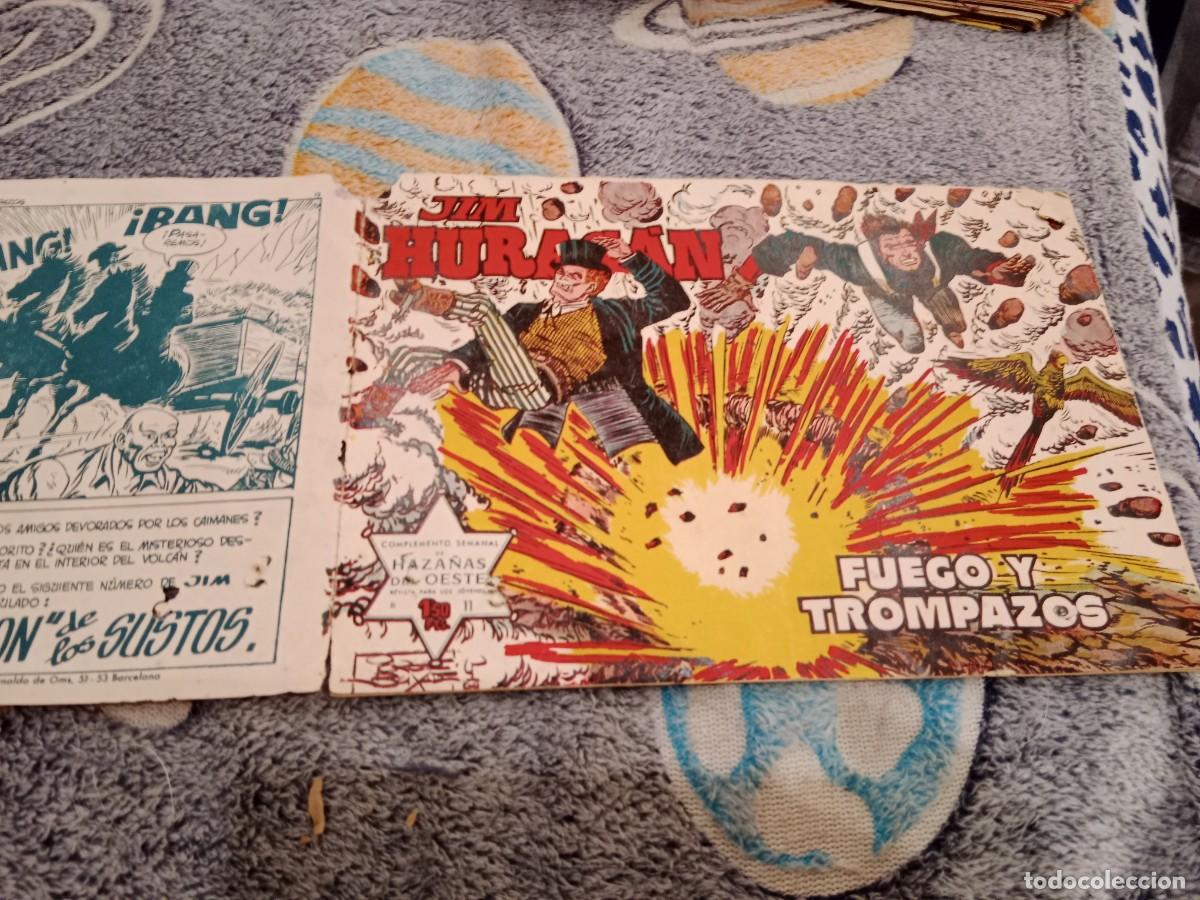 Tebeos: JIM HURACAN N&ordm;11 FUEGO Y TROMPAZOS -EDICIONES TORAY 1959