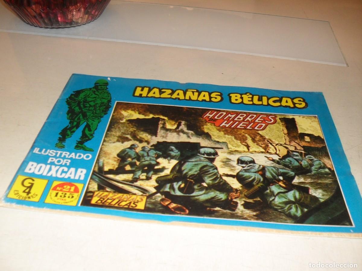 Tebeos: HAZA&Ntilde;AS BELICAS N&ordm; 21,HOMBRES DE HIELO,DE 24.G4 EDICIONES,1987