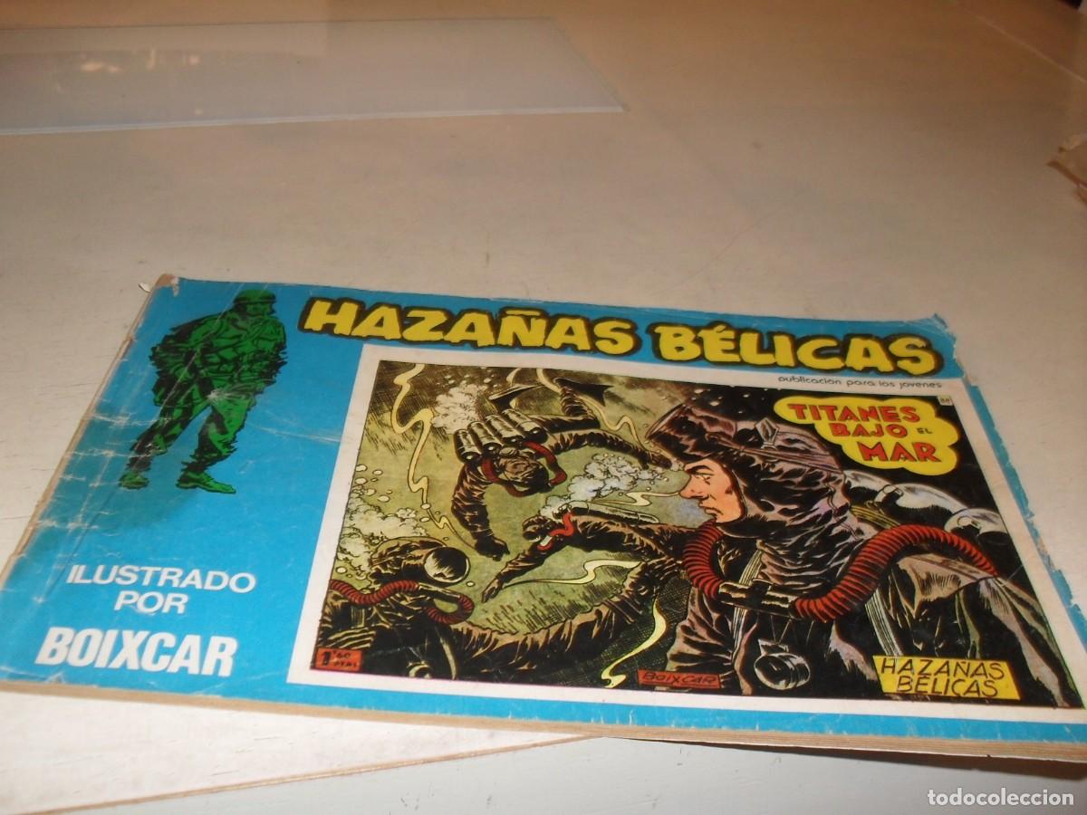 Tebeos: HAZA&Ntilde;AS BELICAS N&ordm; 134,TITANES BAJO EL MAR,DE 187.URSUS,1973
