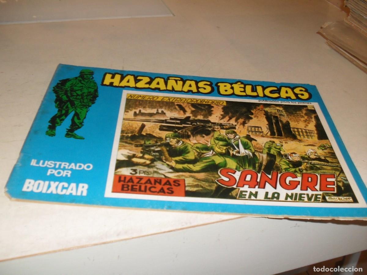 Tebeos: HAZA&Ntilde;AS BELICAS N&ordm; 126,SANGRE EN LA NIEVE,DE 187.URSUS,1973