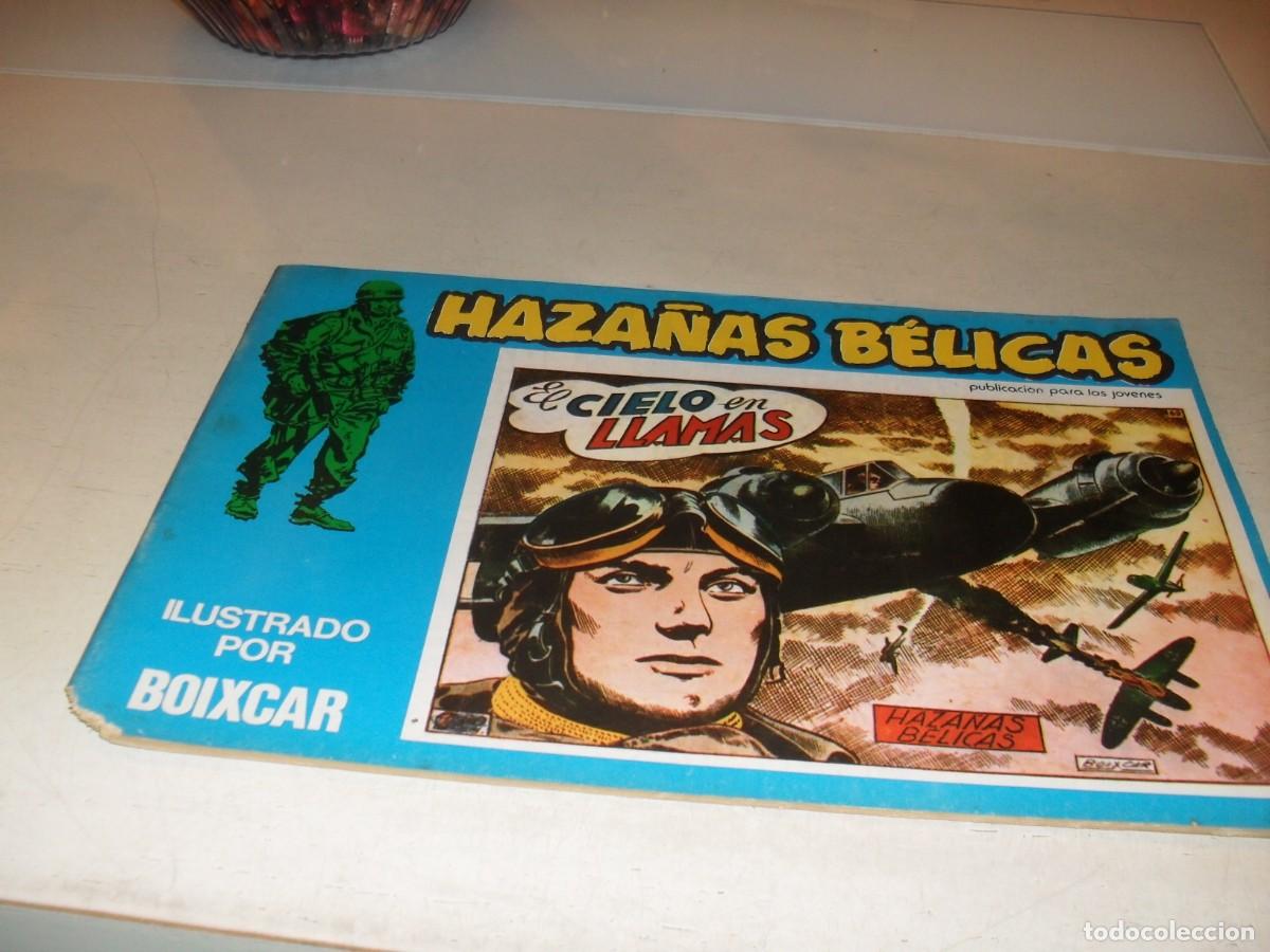 Tebeos: HAZA&Ntilde;AS BELICAS N&ordm; 121,EL CIELO EN LLAMAS,DE 187.URSUS,1973