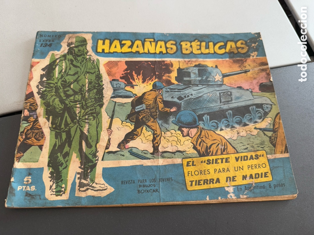 Tebeos: HAZA&Ntilde;AS B&Eacute;LICA. EXTRA AZUL N 134. - Foto 1