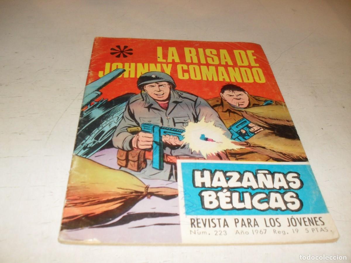 Tebeos: GORILA N&ordm; 223,DE 328,LA RISA DE JOHNNY COMANDO,EN CONTRAPORTADA HISTORIA DE LA II GUERRA.TORAY,1965