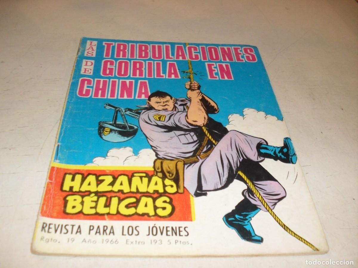 Tebeos: GORILA N&ordm; 193,DE 328,LAS TRIBULACIONES DE GORILA EN CHINA,CON HISTORIA DE LA II GUERRA.TORAY,1965