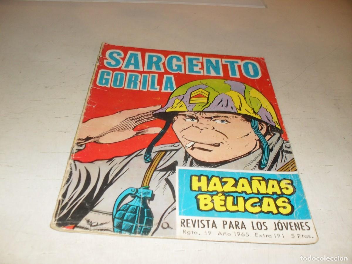 Tebeos: GORILA N&ordm; 191,DE 328,SARGENTO GORILA,EN CONTRAPORTADA HISTORIA DE LA II GUERRA.TORAY,1965