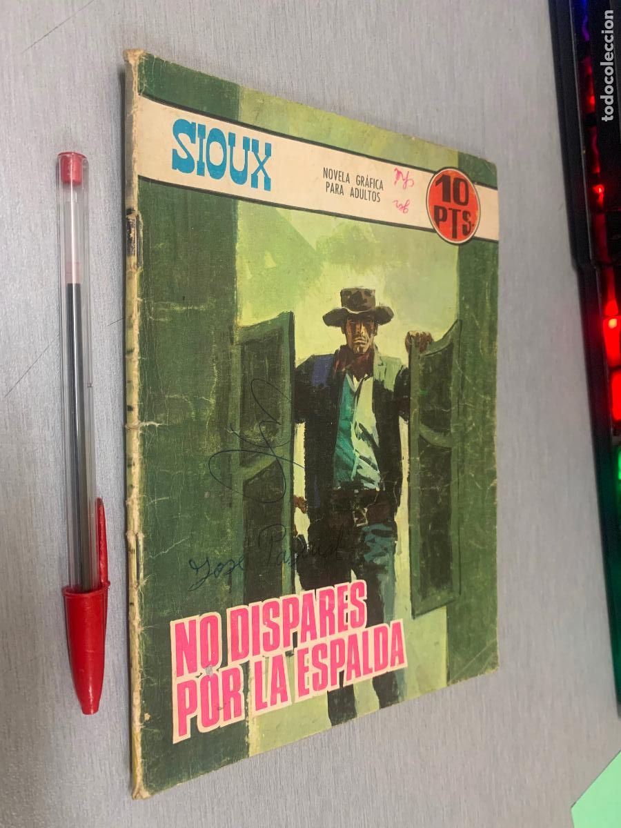 Tebeos: SIOUX N&ordm; 90: NO DISPARES POR LA ESPALDA / NOVELA GR&Aacute;FICA PARA ADULTOS - TORAY