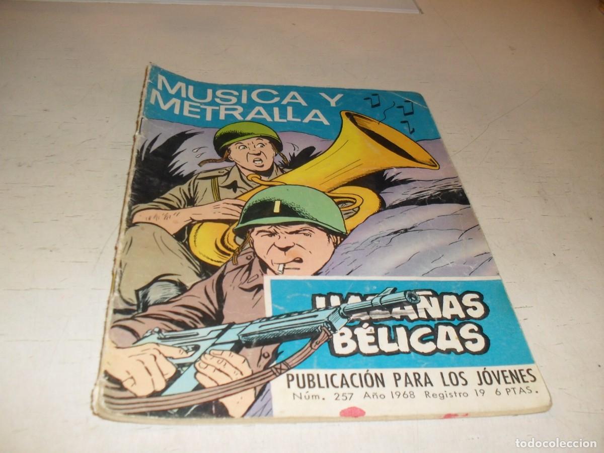 Tebeos: GORILA N&ordm; 257,MUSICA Y METRALLA,EN CONTRAPORTADA HISTORIA DE LA II GUERRA.TORAY,1965