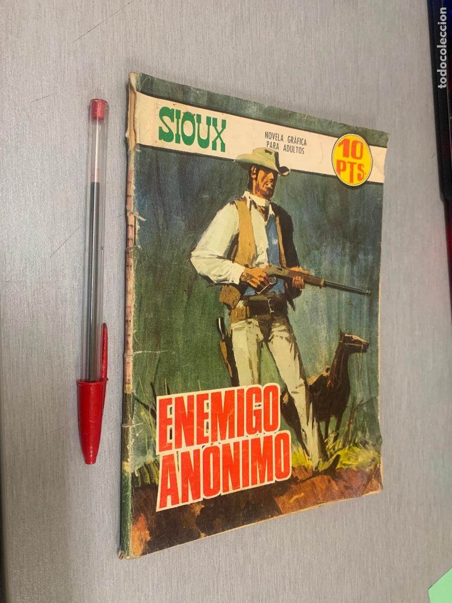 Tebeos: SIOUX N&ordm; 95: ENEMIGO AN&Oacute;NIMO / NOVELA GR&Aacute;FICA PARA ADULTOS - TORAY