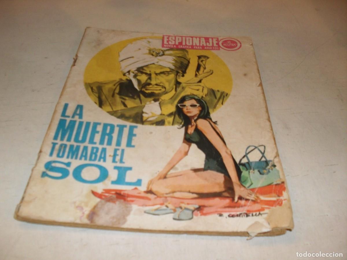 Tebeos: ESPIONAJE N&ordm; 66,LA MUERTE TOMABA EL SOL,DE JORGE BADIA,DE 72.TORAY,1965