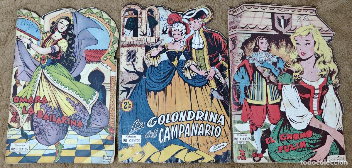 Tebeos: COLECCION MIS CUENTOS n&ordm; 71, 159 y 184 (Toray 1954/56) 3 tebeos troquelados.
