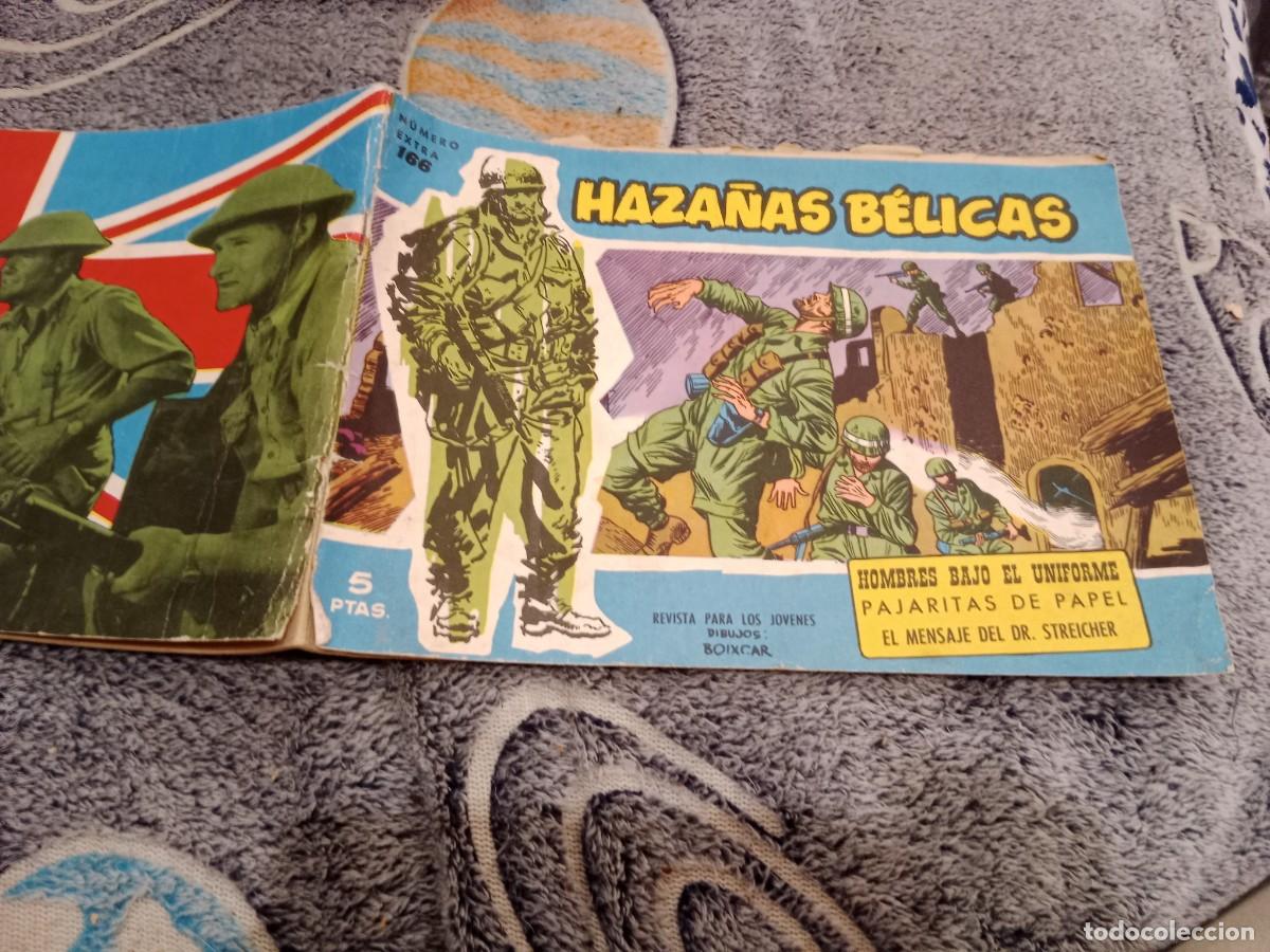 Tebeos: HAZA&Ntilde;AS B&Eacute;LICAS SERIE AZUL N&ordm;166 HOMBRES BAJO EL UNIFORME - EDICIONES TORAY 1963