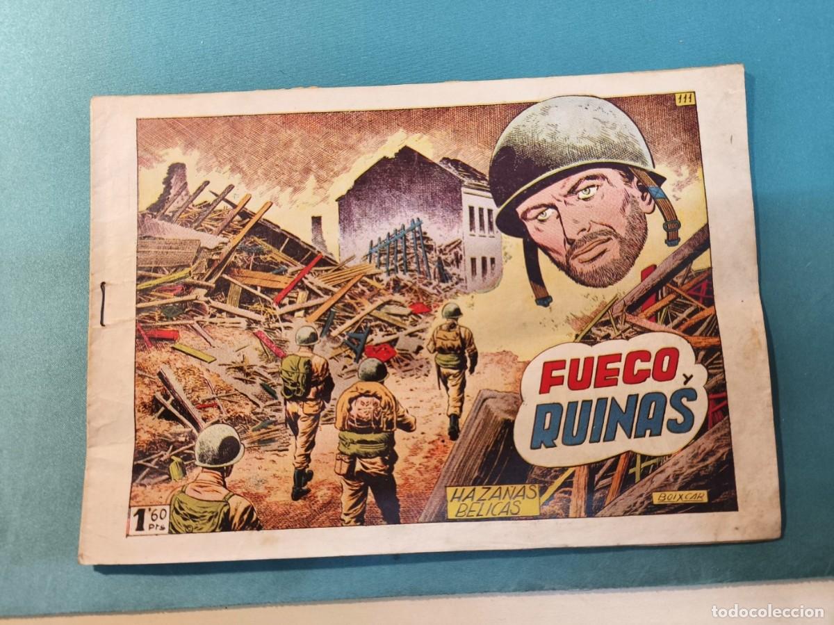 Tebeos: HAZA&Ntilde;AS B&Eacute;LICAS - FUEGO Y RUINAS (Boixcar N. 111 (A3))