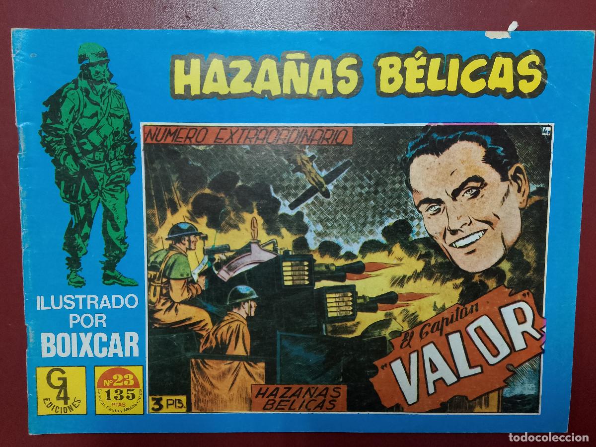 Tebeos: Boixcar: Haza&ntilde;as b&eacute;licas n&ordm; 23. El capit&aacute;n &rdquo;Valor&rdquo;; Una medalla y un amor; Fugados del Infierno