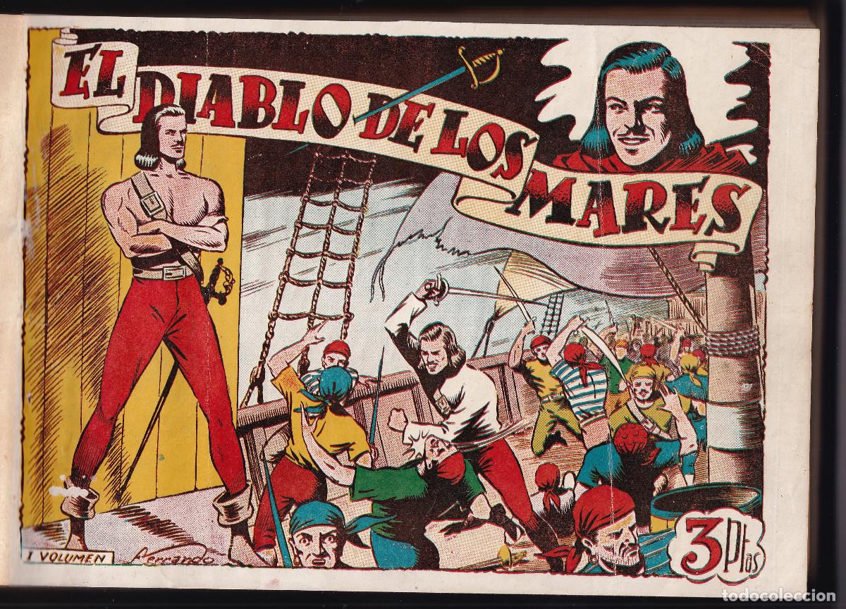 Tebeos: EL DIABLO DE LOS MARES. COLECCI&Oacute;N COMPLETA EN 19 VOL&Uacute;MENES. 1949. TORAY