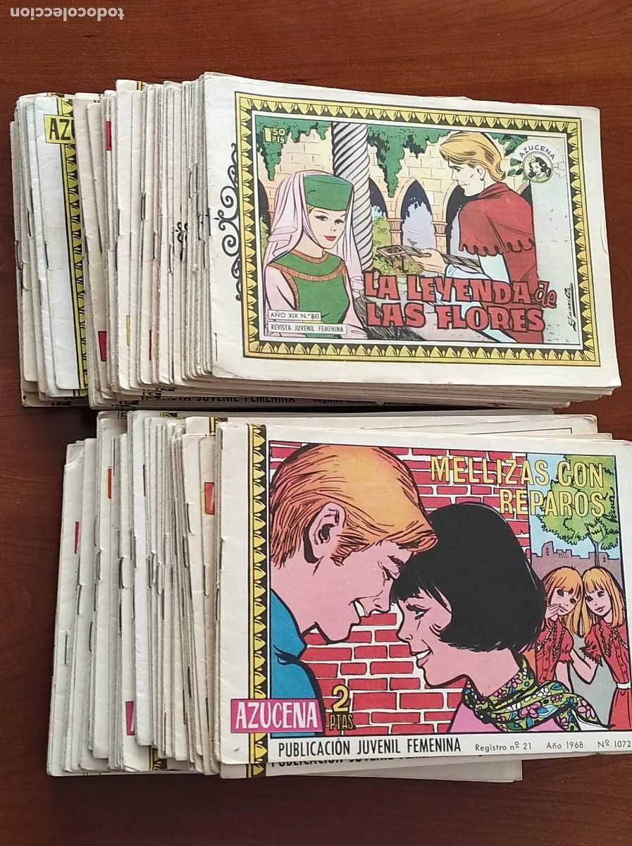 Comics: LOTE 150 N&Uacute;MEROS COLECCI&Oacute;N AZUCENA - ENTRE EL 841 Y EL 1195 (VER NUMERACI&Oacute;N) - TORAY