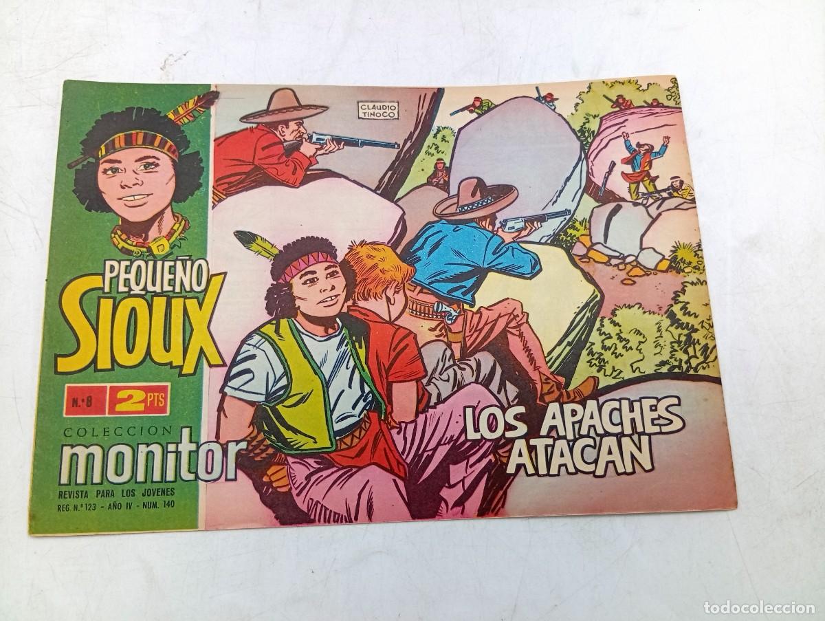 Tebeos: PEQUE&Ntilde;O SIOUX. LOS APACHES ATACAN. COLECCION MONITOR. 1962. ORIGINAL. VER FOTOS.