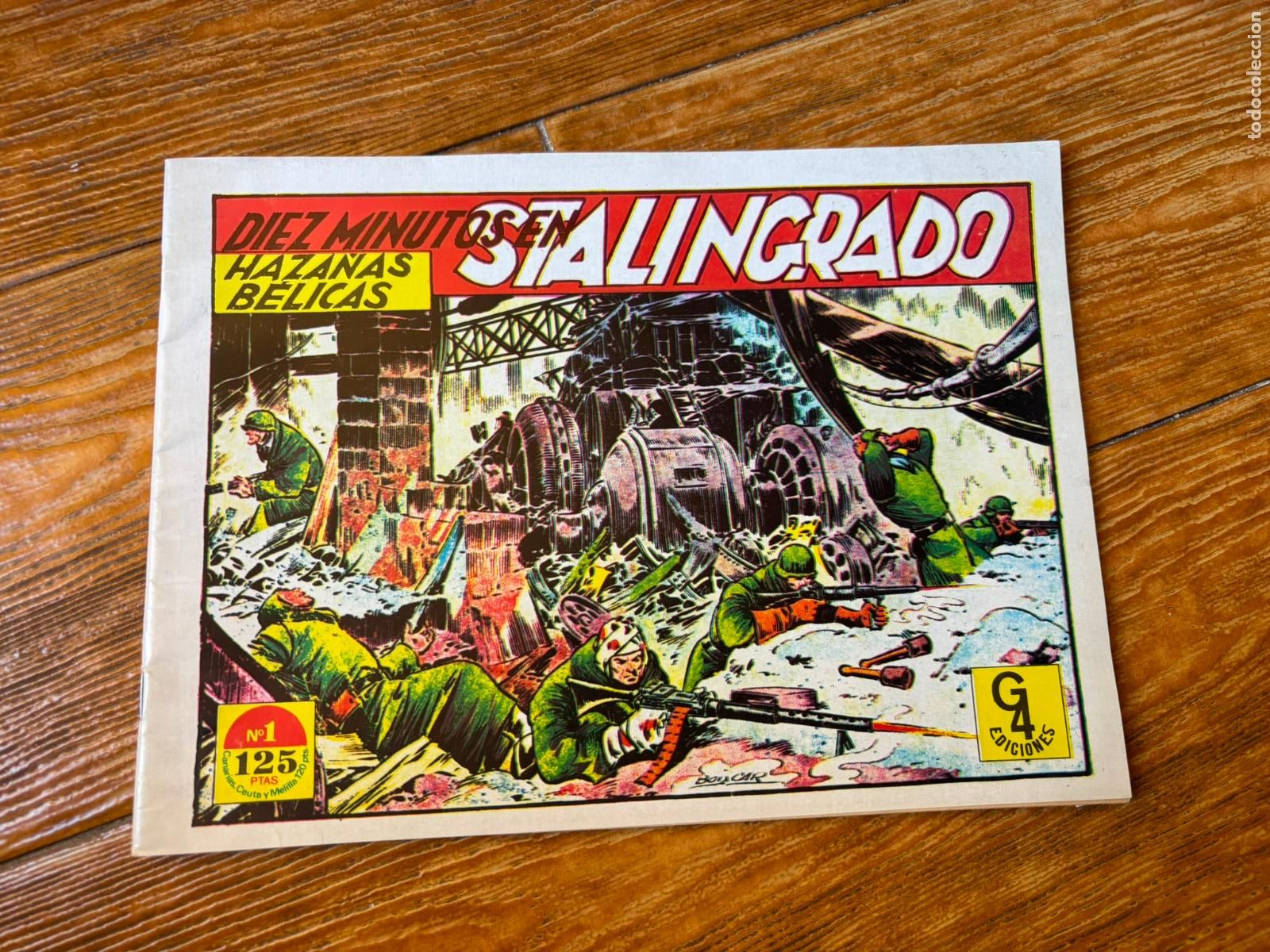 Tebeos: HAZA&Ntilde;AS BELICAS N&ordm; 1 DIEZ MINUTOS EN STALINGRADO. EDICIONES G4 G 4 1987