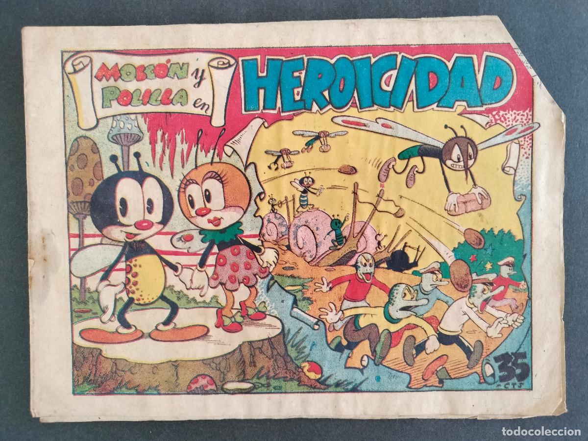 BDs: MOSCON Y POLILLA N&ordm; 1 - HEROICIDAD - ORIGINAL DE EPOCA EDITORIAL TORAY 1945 MUY DIFICIL!!!