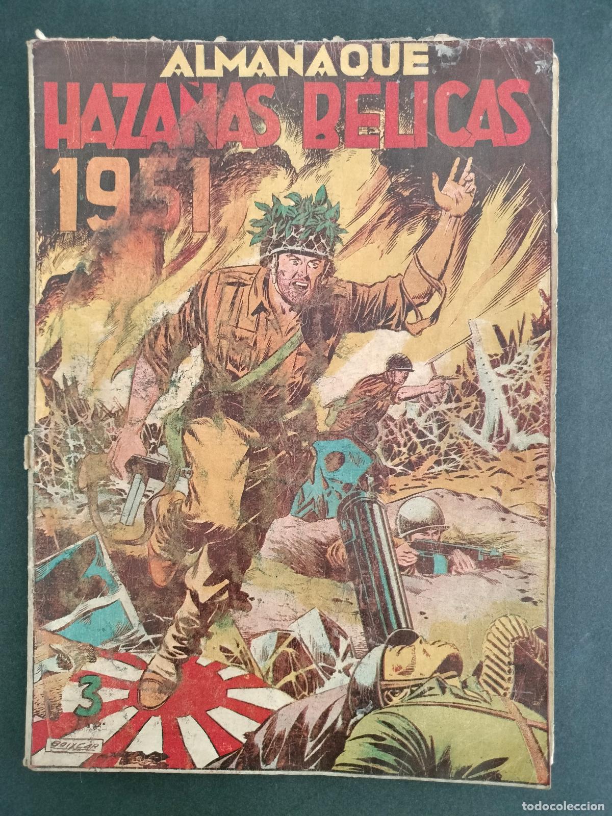 BDs: ALMANAQUE HAZA&Ntilde;AS BELICAS 1951 ORIGINAL DE EPOCA EDITORIAL TORAY OCASION!!!