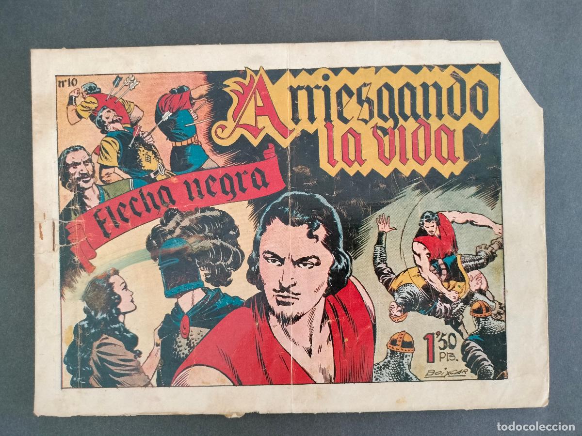 Tebeos: FLECHA NEGRA N&ordm; 10 ORIGINAL DE EPOCA TORAY 1949 - Foto 1