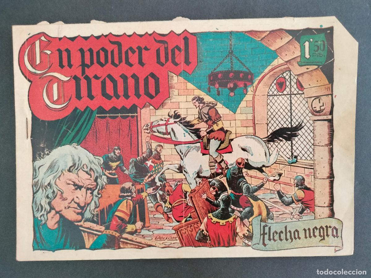Tebeos: FLECHA NEGRA N&ordm; 6 ORIGINAL DE EPOCA TORAY 1949 - Foto 1