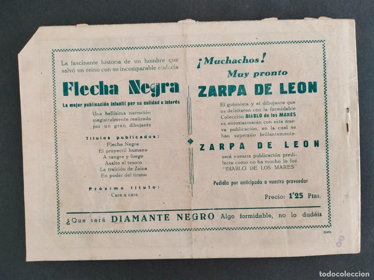 Tebeos: FLECHA NEGRA N&ordm; 6 ORIGINAL DE EPOCA TORAY 1949 - Foto 2