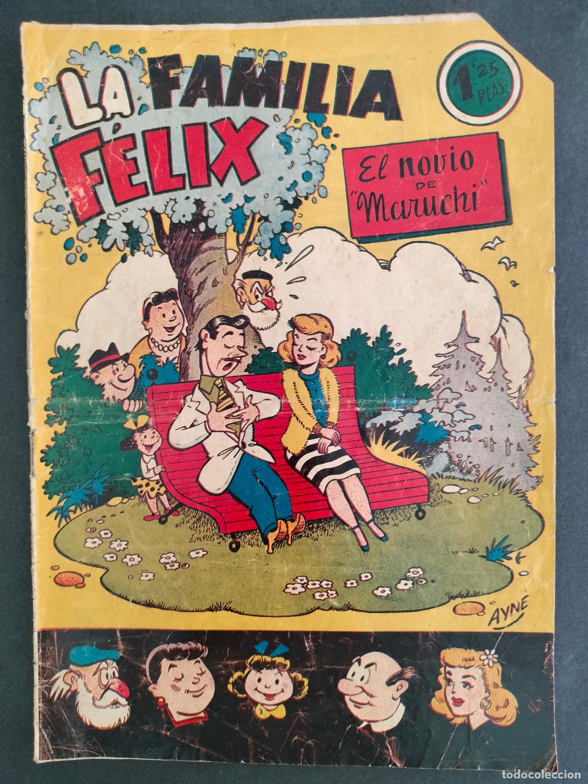 BDs: LA FAMILIA FELIX - EL NOVIO DE MARUCHI - N&ordm; 4 ORIGINAL DE EPOCA TORAY 1950 MUY DIFICIL!!!