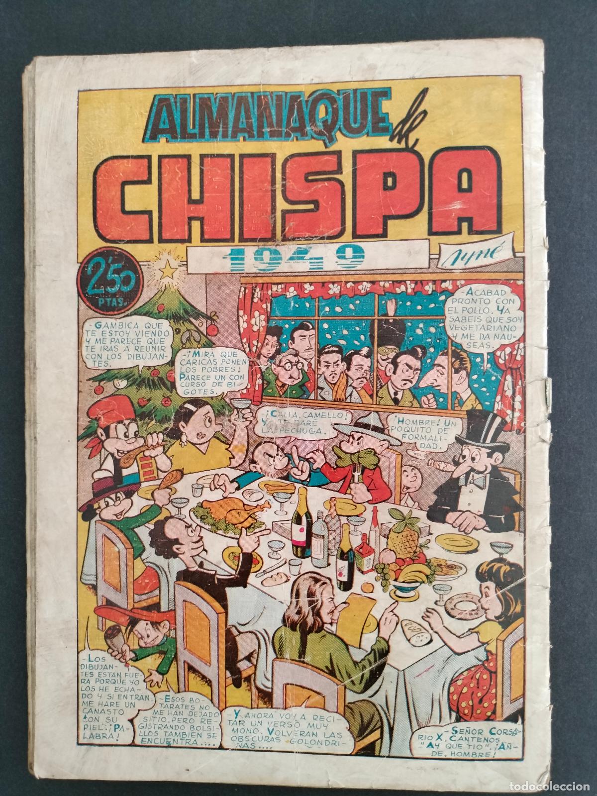 Tebeos: ALMANAQUE DE CHISPA 1949 ORIGINAL DE EPOCA TORAY MUY DIFICIL!!! - Foto 5