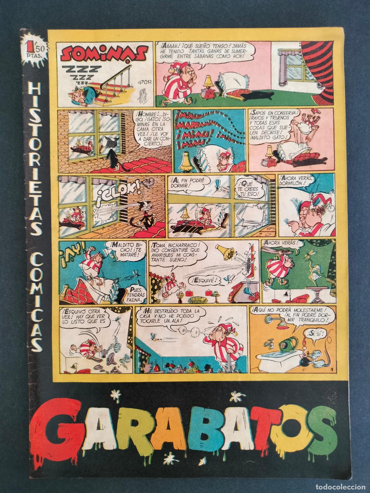 Comics: GARABATOS N&ordm; 1 ORIGINAL DE EPOCA TORAY 1950 MUY DIFICIL EXCELENTE ESTADO!!!
