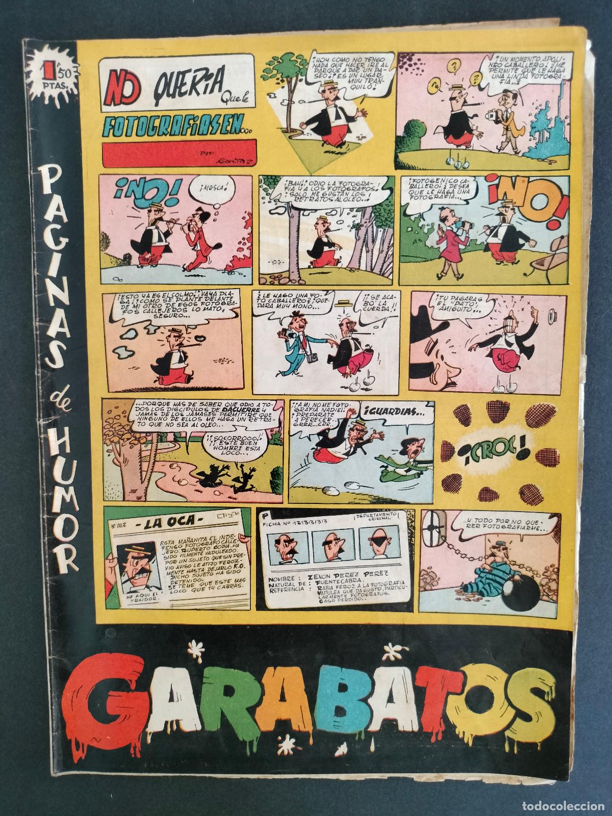 BDs: GARABATOS N&ordm; 3 ORIGINAL DE EPOCA TORAY 1950 BUEN ESTADO MUY DIFICIL!!!