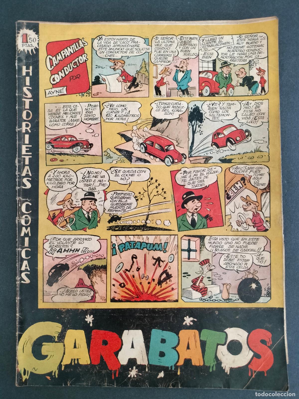 BDs: GARABATOS N&ordm; 2 ORIGINAL DE EPOCA TORAY 1950 MUY DIFICIL!!!