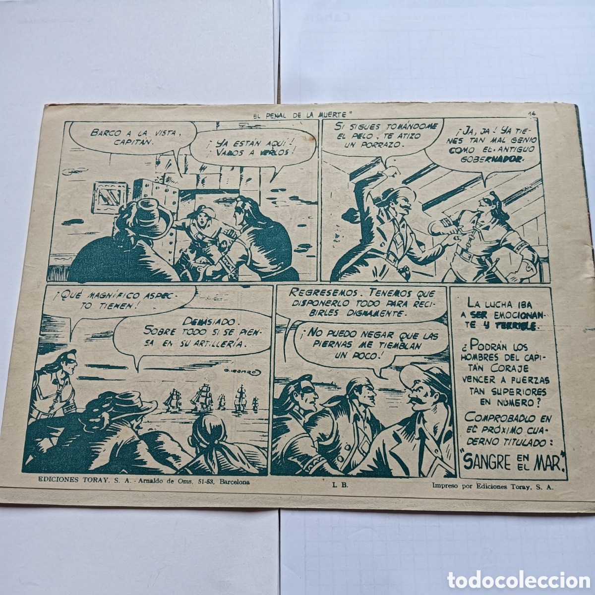 Tebeos: CAPIT&Aacute;N CORAJE N&Uacute;M 33 ORIGINAL EDI.TORAY - Foto 2