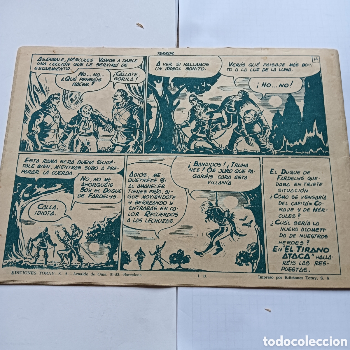 Tebeos: CAPIT&Aacute;N CORAJE N&Uacute;M 31 ORIGINAL EDI.TORAY - Foto 2