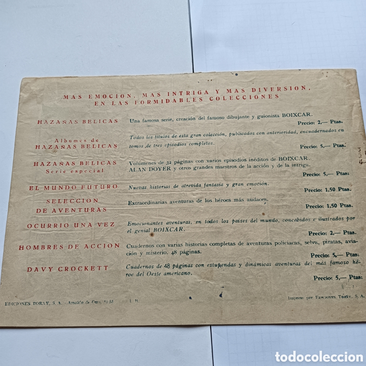 Tebeos: CAPIT&Aacute;N CORAJE N&Uacute;M 21 ORIGINAL EDI.TORAY - Foto 2
